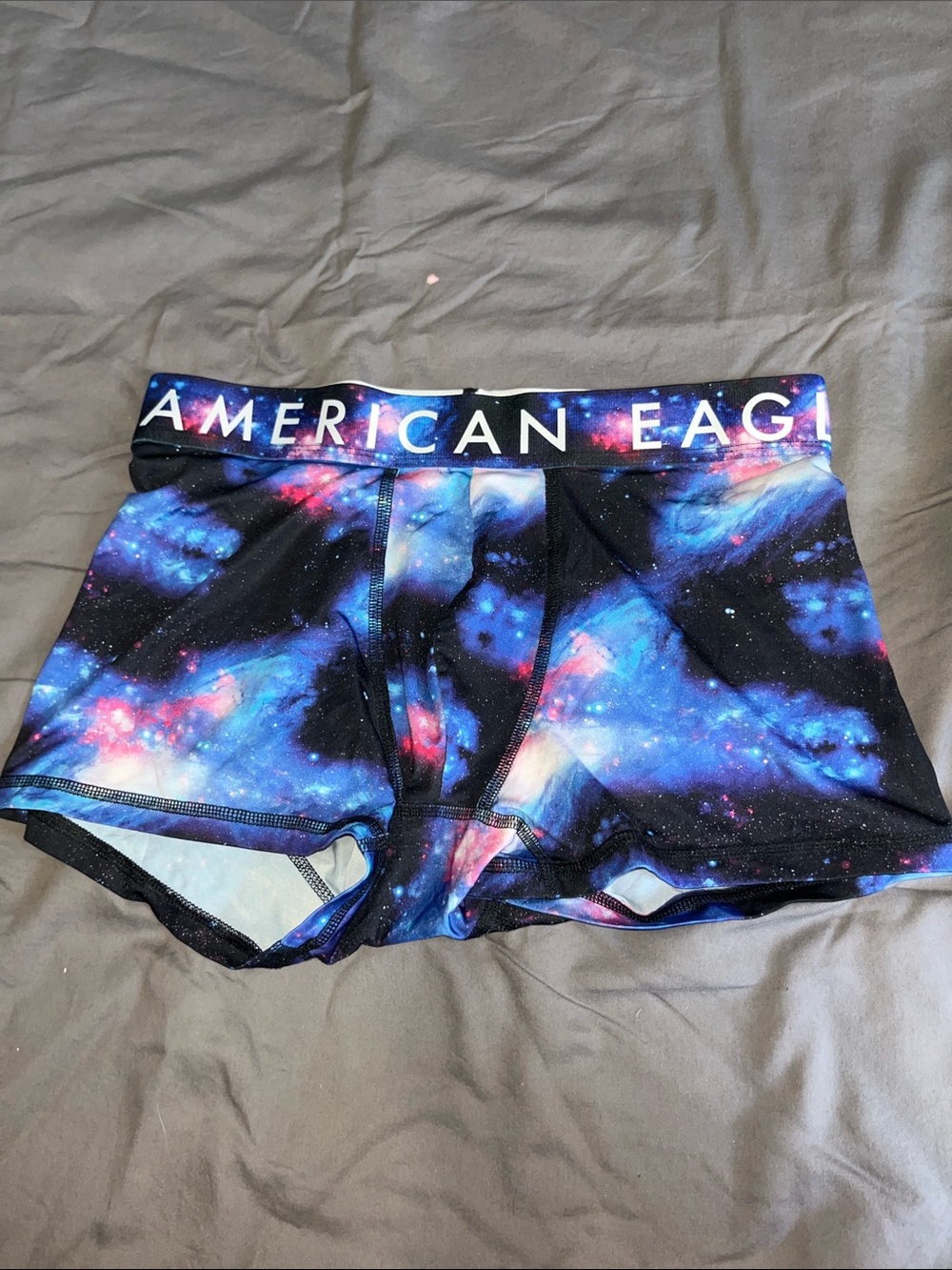 American Eagle Outfitters Galaxy Nebula Print Boxer Briefs - Blue & Black
